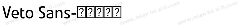 Veto Sans字体转换